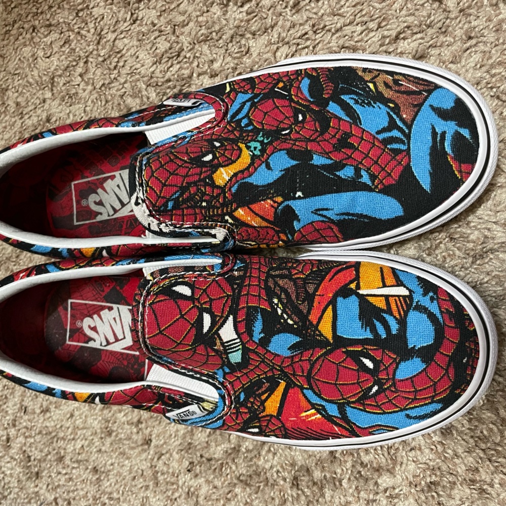 Rare Vans x Marvel Spider Man Slip On Sneakers